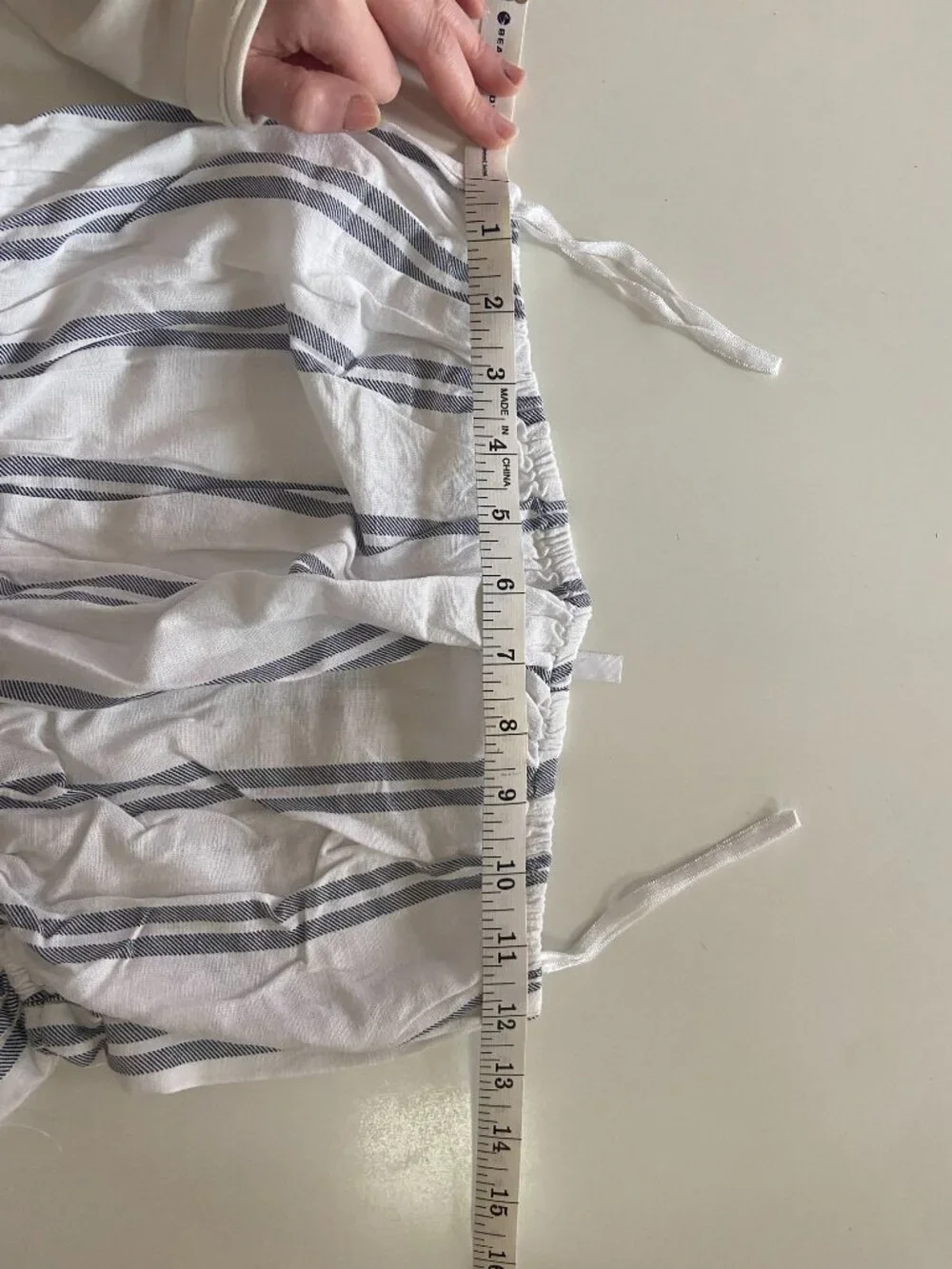 GOA beachwear Japna strapless cropped jumpsuit black/white sz M cotton/linen